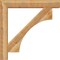 Ekena Millwork Westlake Block Rough Sawn Bracket w/ Offset Brace, Western Red Cedar, 8"W x 48"D x 48"H BKT0806X48X48WTL05RWR - alternate 2